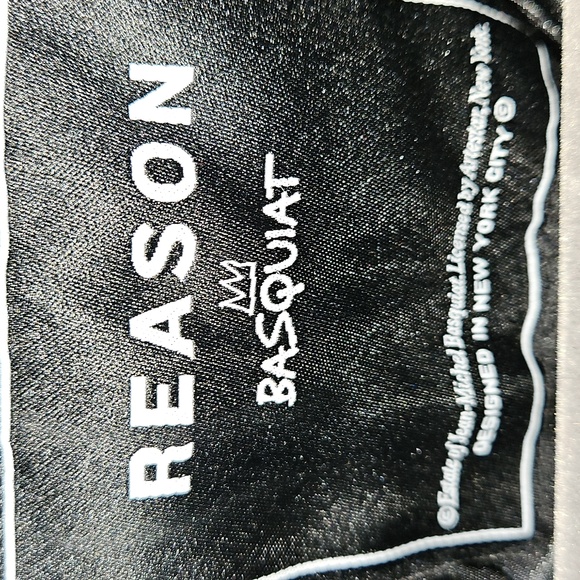 Reason X Jean Michael Basquiat Varsity Bomber Jacket For Men Size L NWT - Picture 11 of 13